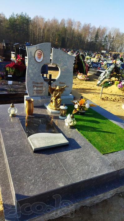 Памятник+Благоустройство-Ваза в подарок. Лида рн